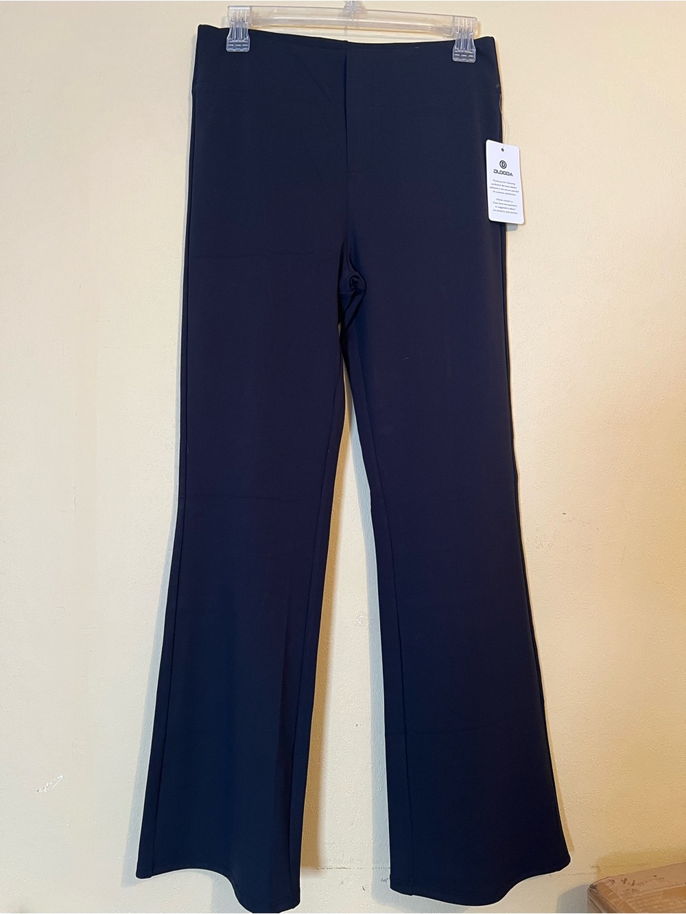 DLOOLA black Boot-Cut Pants